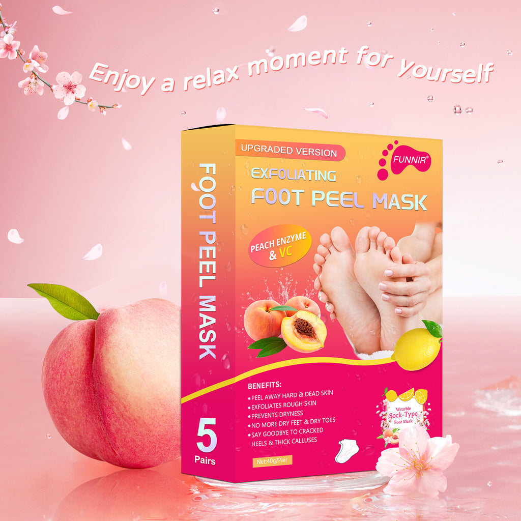 Foot Peeling Mask Exfoliant for Peeling Off Calluses, Natural Exfoliator for Dry Dead Skin, Callus, Repair Rough Heels Soft Smooth Touch